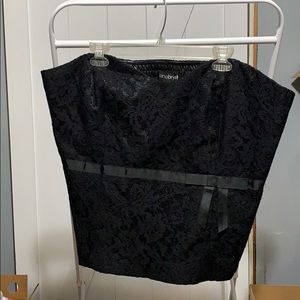 Stapless lace dress shirt